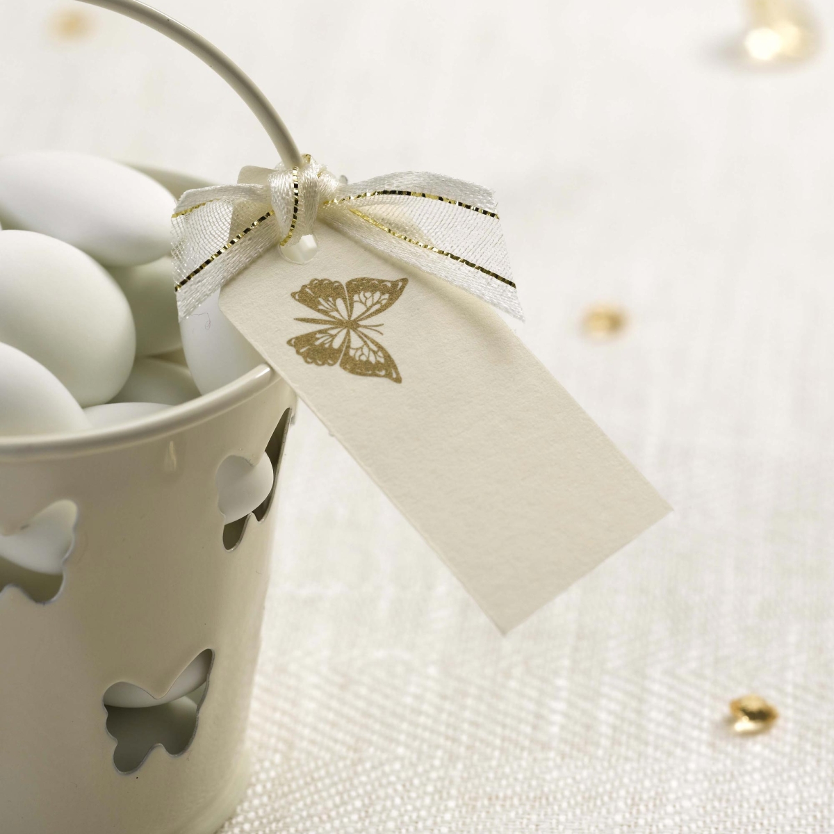 Anhänger Schmetterling Creme