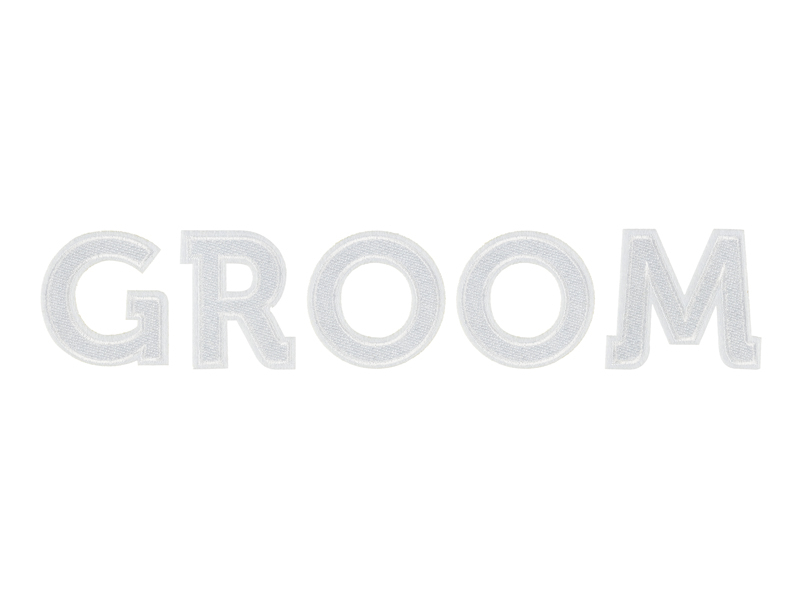 Aufbügelbild Groom