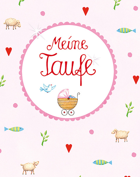 Einsteckalbum Taufe Rosa