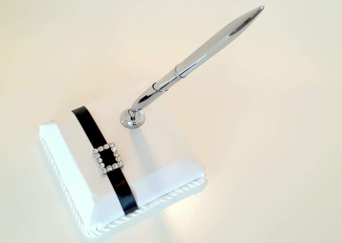 Gästebuchstift Schwarz-Weiß