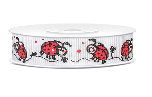 Geschenkband Marienkäfer