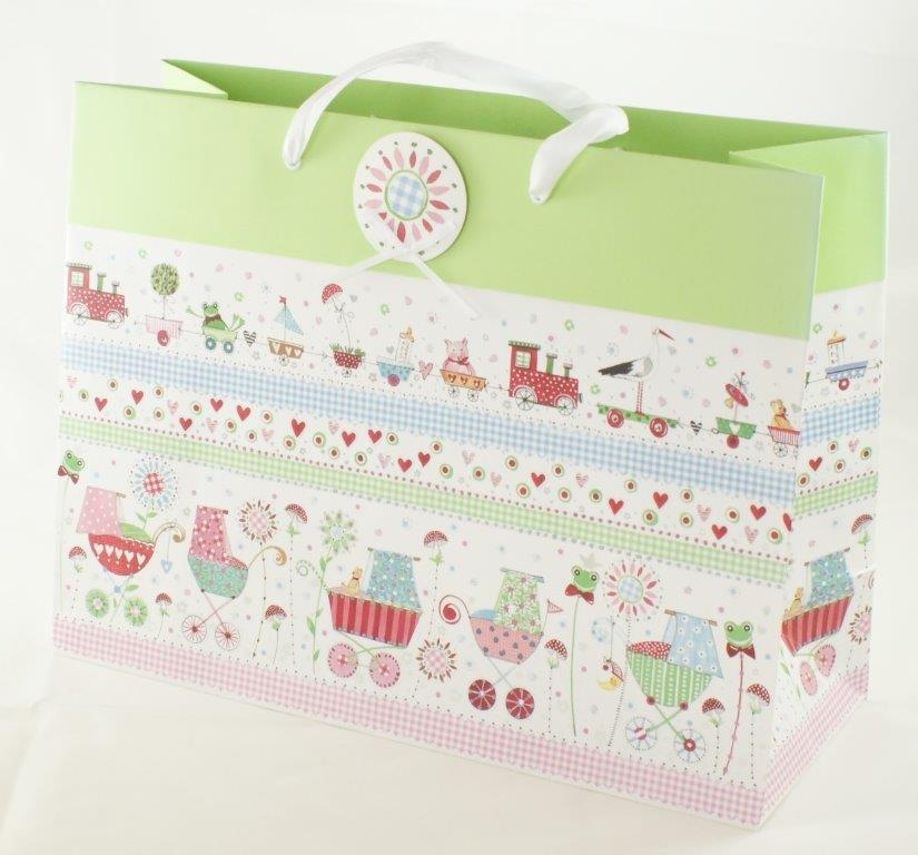 Geschenksackerl Baby Grün Groß