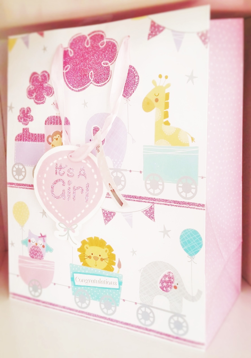 Geschenksackerl Gratulation Rosa