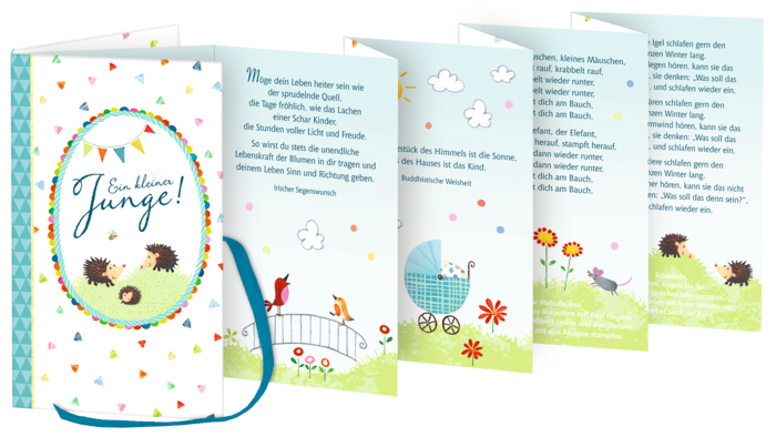 Leporello-Büchlein Bub