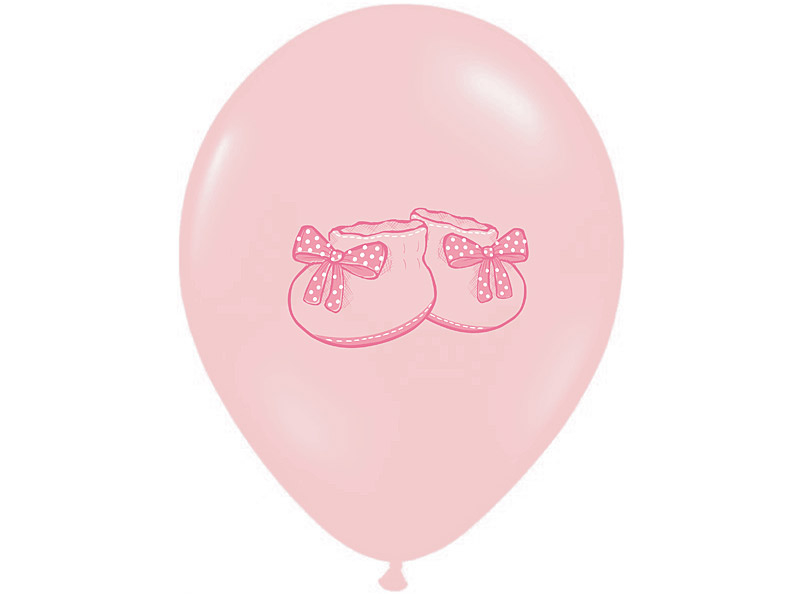 Luftballon Stiefelchen Rosa