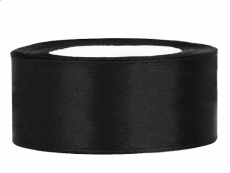 Satinband 38mm Schwarz - 010