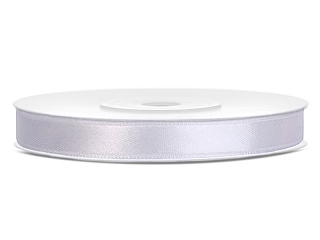 Satinband 6mm Weiß