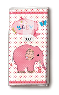 Taschentücher Rosa Elefant