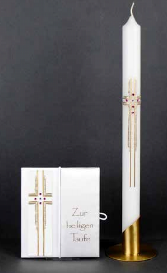 Tauf-Set Kreuz Rosa
