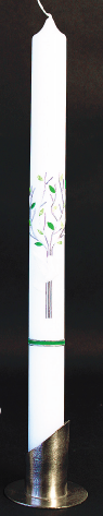 Taufkerze Lebensbaum Grün