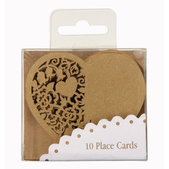 Tischkarte Love Vintage Gold