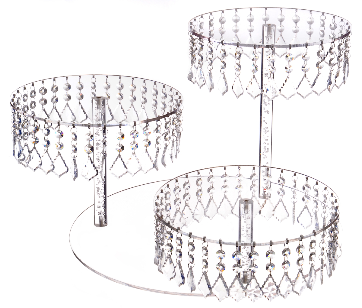Torten- und Canapéständer Kristalle