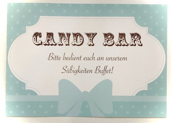 Schild Candy Bar 