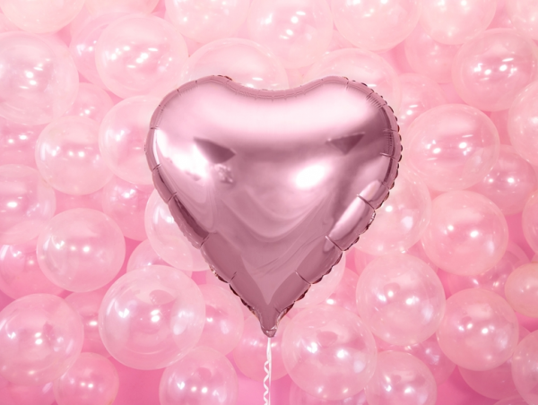 Folienballon Herz Pink