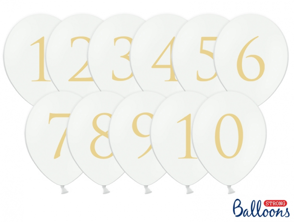 Tischnummern Luftballon-Set 